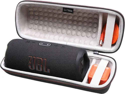 LTGEM Funda de transporte rígida para altavoz Bluetooth inalámbrico JBL Charge 4/Charge 5. Compatible con cable USB y cargador.