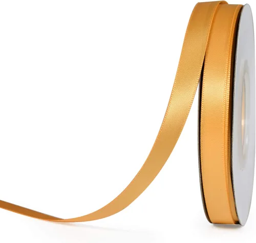 Vista 205 de YAMA Cinta de satén de doble cara, 1 1/2 pulgadas, 25 yardas para envolver regalos, color negro