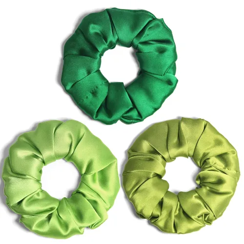 Vista 10 de Michooyel 100% seda de morera, bandas elásticas para el cabello, para mujeres y niñas, cabello rizado, sin daños, soporte para cola de caballo