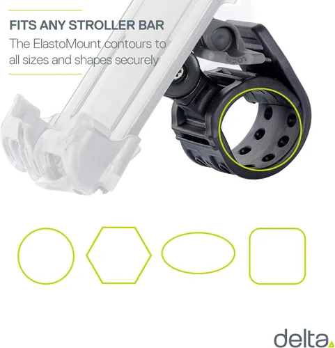 Vista 7 de Delta Cycle - Soporte de teléfono para bicicleta que se ajusta a cualquier manillar y se adapta a cualquier teléfono o iPhone, accesorios