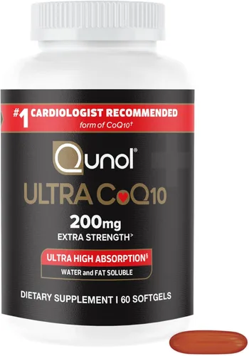 Vista 8 de Qunol CoQ10 y cúrcuma: CoQ10 200 mg, 60 cápsulas blandas y curcumina de cúrcuma, 2400 mg, 105 cápsulas