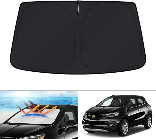 Vista 159 de KUST Parasol para parabrisas para Volkswagen VW ID.4 2021-2025 2026, accesorios para ventana, protector plegable, bloquea los rayos UV, mantiene