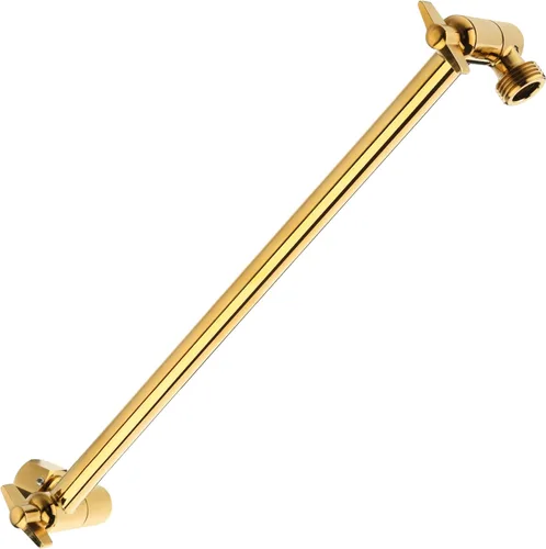 Vista 11 de Brazo de extensión para cabezal de ducha ajustable de 5 pulgadas, con tornillo de fijación con seguro, de latón cromado con ángulo ajustable