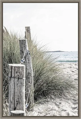 Vista 15 de Amanti Art Framed Canvas Wall Art 23x16 Coastal Beach V by Incado, Framed Wall Art Canvas, Beach Artwork, Traditional Decor, Medium Poster Painting