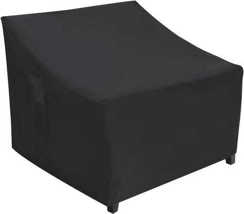 ABCCANOPY Funda de asiento apilable para muebles, funda impermeable para silla al aire libre, resistente al viento y al polvo, resistente al