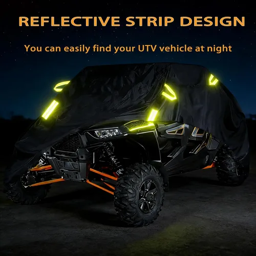 Vista 7 de UTV Cover for CFMoto UForce LTD 1990-2025, Heavy Duty Outdoor Vehicle Storage Cover for Side by Side UTVs, Windproof Water Resistant Protection with