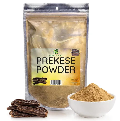 Herb To Body Prekese Powder - Polvo de fruta Aidan silvestre (Tetrapleura Tetraptera) de Ghana, fruta africana seca para té de hierbas, uso