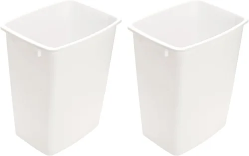 Vista 5 de Cubo de Basura de Plástico - Bote de Basura Interior para Cocina, Hogar, Oficina y Uso Comercial - Gran Cubo de Eliminación de Residuos, Contenedor