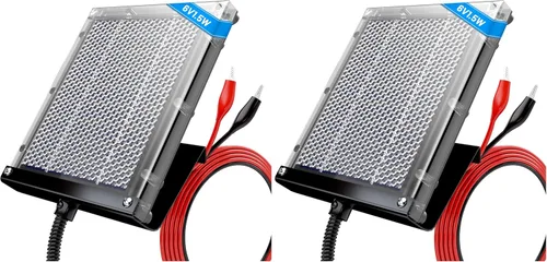 Vista 9 de POWOXI Panel solar de 6 V 1.5 W para recargar alimentador de ciervos, cargador solar impermeable al aire libre con soporte de montaje