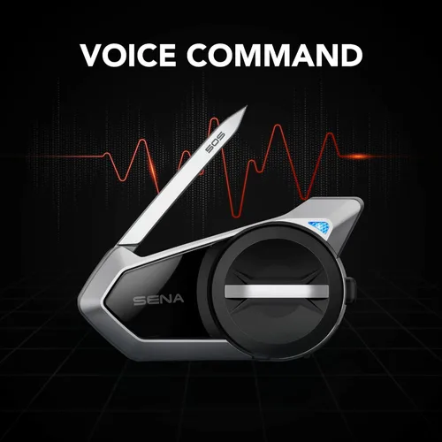 Vista 3 de Sena Harman Kardon - Auriculares Bluetooth de comunicación para motocicleta 50S con sonido de Harman Kardon, sistema de intercomunicación de malla