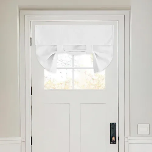 Vista 62 de RYB HOME Persianas de puerta francesa con mezcla de lino, autoadhesivas, privacidad para oscurecer la habitación, cortinas de ventana de puerta