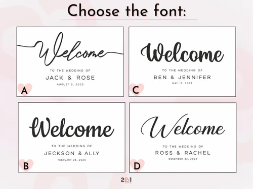 Vista 2 de Personalized Wedding Welcome Sign - 3D Wooden Welcome Sign Rustic Wedding Decor - Custom Wedding Signs for Ceremony and Reception - Bridal Shower