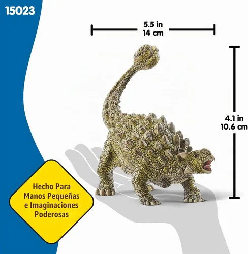 Vista 4 de Schleich Dinosaurs - Ankylosaurus Toy Figurine - Kids Ages 4+ 15023