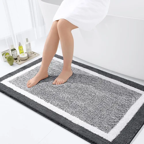Vista 57 de OLANLY Alfombras de baño 24x16, tapetes de baño extra suaves y absorbentes de microfibra, antideslizantes, lavables a máquina, secan rápido