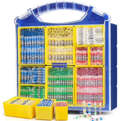 Vista 9 de haisstronica - Kit de 520 conectores para cable, terminales de conectores eléctricos impermeables para embarcaciones, electricidad, electrónica