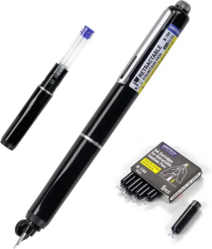 Vista 11 de WRITECH Juego de cartuchos de tinta negra: 16 cartuchos de tinta Clictek Plumas estilográficas