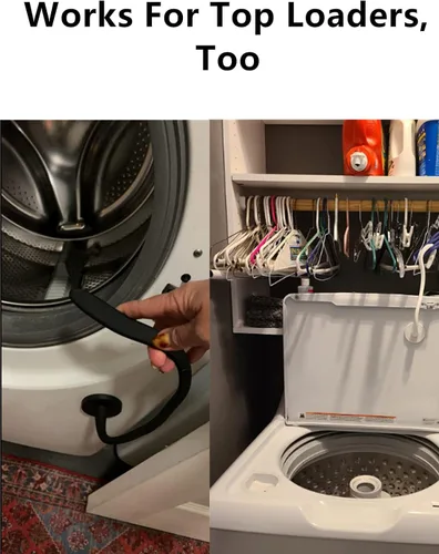 Vista 6 de Soporte de puerta de lavadora de carga frontal, soporte magnético para puerta de lavadora, mantiene la puerta de la lavadora abierta, soporte