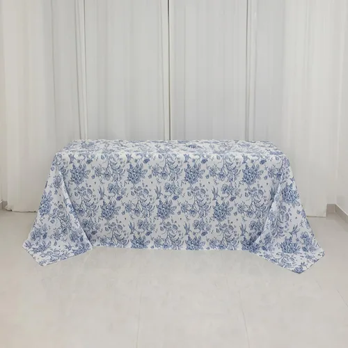 Vista 167 de Efavormart - Mantel rectangular, 60 x 102 pulgadas, resistente a las manchas y a las arrugas, lavable, mantel decorativo oblongo de tela de Amatista