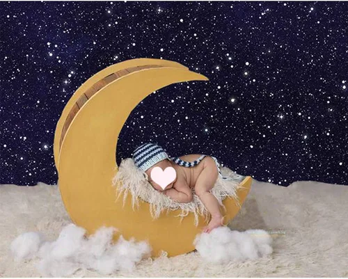 Vista 5 de Telones de fondo de estrellas de cielo nocturno Universo Space Theme Starry Photography Backdrop Galaxy Stars 5x3ft vinilo niños 1er cumpleaños