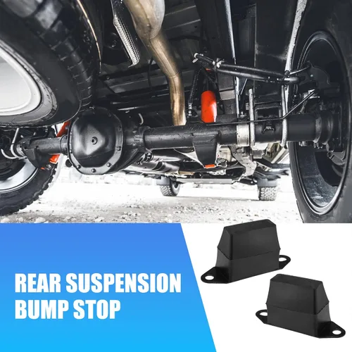 Vista 3 de X AUTOHAUX 2 piezas de tope de suspensión trasera de 3 pulgadas para Jeep XJ Cherokee 1987-2001 para Jeep M-J Comanche 1987-1992 Leaf Spring Jounce