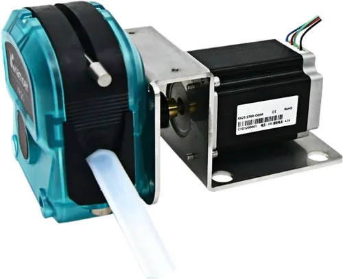 125.1 fl oz/min KK25-ODM DIY Bomba peristáltica 24V Motor paso a paso Bomba líquida 6000H Silicona ID10xOD15