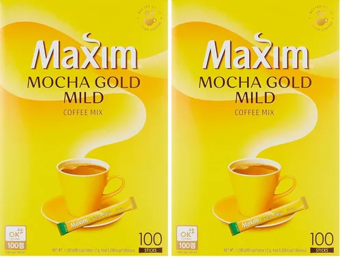 Vista 4 de Maxim Mocha Gold - Mezcla de café suave 12g X 100 piezas (1.19 kg)