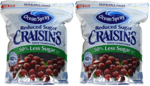 Vista 15 de Ocean Spray® Craisins®, arándanos secos con 50% menos azúcar, fruta deshidratada, bolsa de 5 onzas