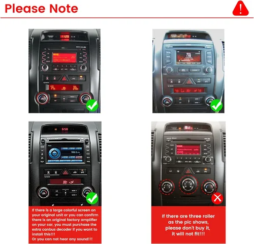 Vista 2 de Para Kia Sorento 2010-2012 Car CarPlay Android Navegación Automática Estéreo GPS Radio Reverse Cámara Pantalla 10 "IPS Pantalla Táctil Headunit
