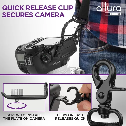 Vista 3 de Altura Photo Camera Strap with Quick Release & Safety Tether - Camera Strap for Photographers for Sony, Nikon, & Canon