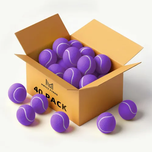 Vista 10 de 30/40 Pack Training Tennis Balls, Pet Dog Playing Balls, Practice Tennis Balls with Mesh Bag for Transport and Beginner Training