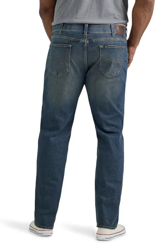 Vista 3 de Lee - Pantalón vaquero para hombres grandes y altos, serie Extreme Motion, corte relajado y recto