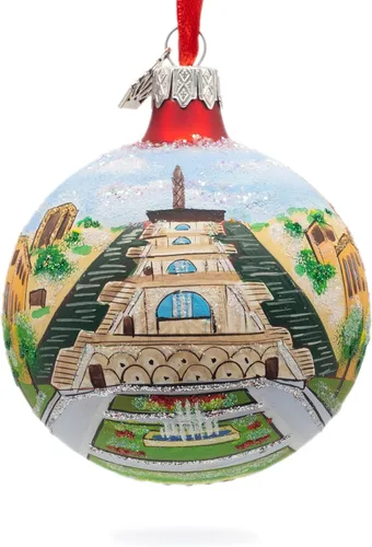 Vista 7 de Cafesjian Center for the Arts, Ereván, Armenia, Bola de cristal adorno de Navidad 3.25 pulgadas