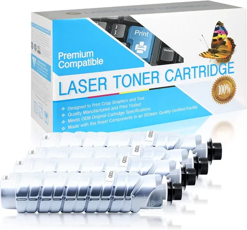 Compatible Toner Cartridge Replacement for Ricoh Type 2120D / 888169/885288 (Black,4 Pack)
