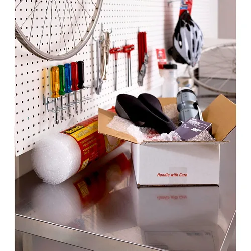 Vista 21 de Scotch Cinta de Embalaje con Cierre de Caja, Transparente, Cinta de Mudanza de Agarre Extremo, 1.88 pulg. x 54.6 yd, 3 Rollos, Dispensador de Cinta