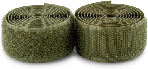 Vista 8 de Cierre de Gancho y Bucle de 1 Pulgada Beige - Cinta de Gancho y Bucle de Nylon No Adhesiva - Longitud de 1 Yarda - Para Tela, Bolsas