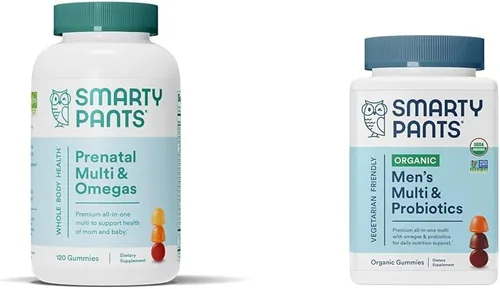 SmartyPants Vitaminas prenatales para mujeres y multivitamínicos para hombres