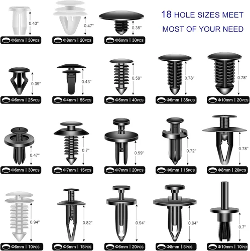 Vista 3 de Paquete de 456 herramientas de extracción de molduras, kit de herramientas de ajuste de audio para puerta de panel de automóvil, juego