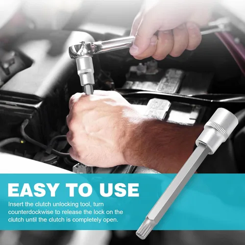 Vista 4 de FEITON Herramientas de extracción de transmisión de doble embrague Herramienta de desbloqueo y reinicio del motor del actuador de embrague para Ford