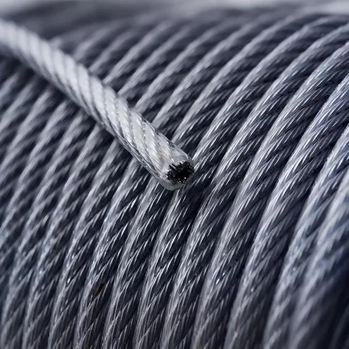 Vista 3 de Cable y cable de resorte de torsión para puerta de garaje, 8.6 pies x 1/8 pulgadas de diámetro, resistente 7 x 7 hebras, cable de elevación