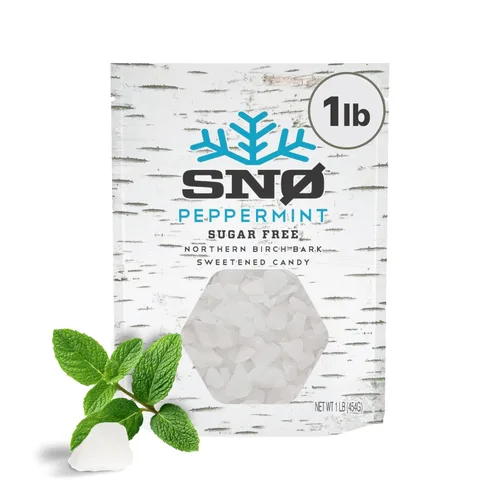 Vista 20 de Surtido de menta KETO Xylitol Candy Chips (paquete de 3) – SNØ lata de 1.5 onzas – Caramelo sin azúcar con solo 2 ingredientes Bajo