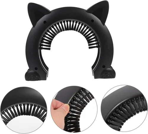 Vista 7 de Toyvian 1set Pet Cat Door Plastic Cat Door for Interior Use Easy Installation for Litter Box Access Convenient for Pets to Travel Freely
