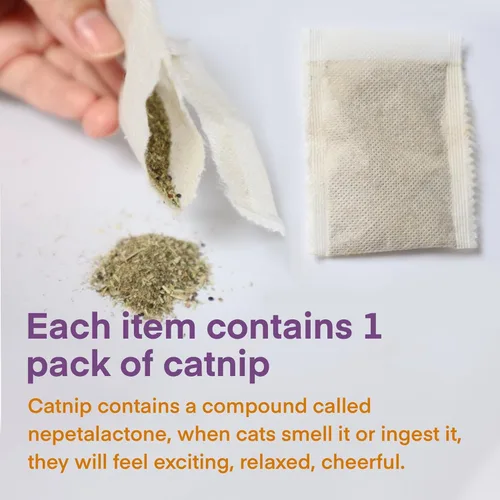 Vista 4 de Juguetes para gatos de interior, Juguetes para gatitos de interior, Juguetes de cuerda de hierba gatera para limpieza de dientes, Juguete