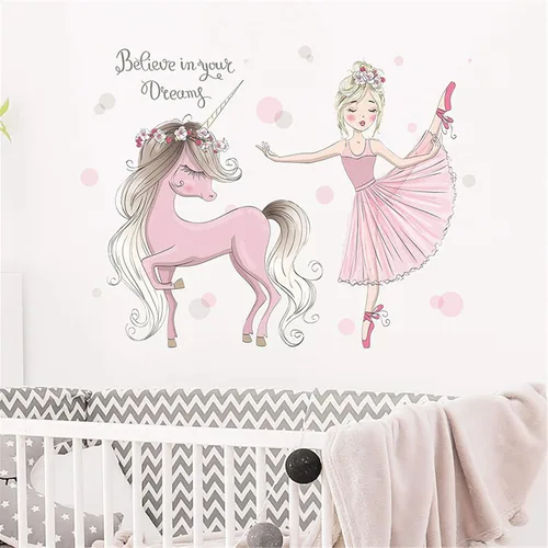 ROFARSO Calcomanías de pared coloridas y bonitas para niños, autoadhesivas, removibles, decoraciones de bricolaje para guardería, habitación de
