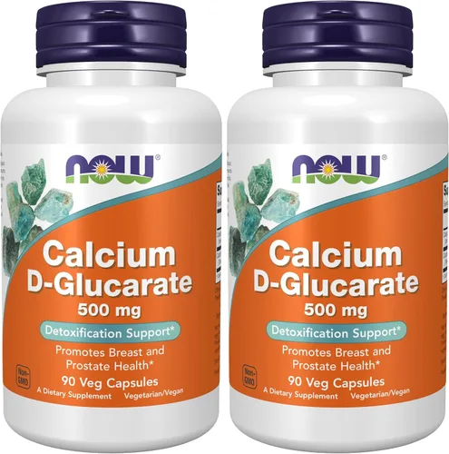 Vista 9 de NOW Suplementos, D-Glucarato de Calcio 500 mg, Soporte de Desintoxicación*, 90 Cápsulas Vegetales