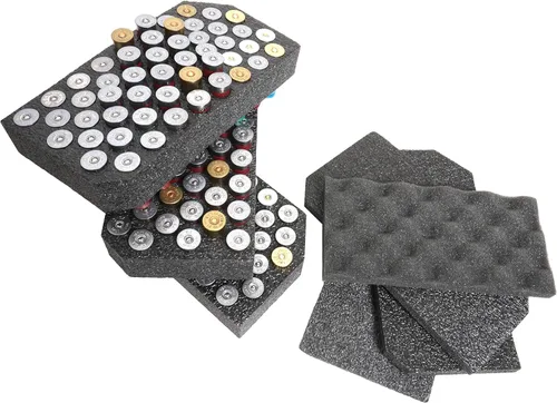 Vista 2 de Case Club Soporte de carcasa para escopeta de espuma de munición .50 Cal (precortado, celda cerrada, espuma de grado militar)