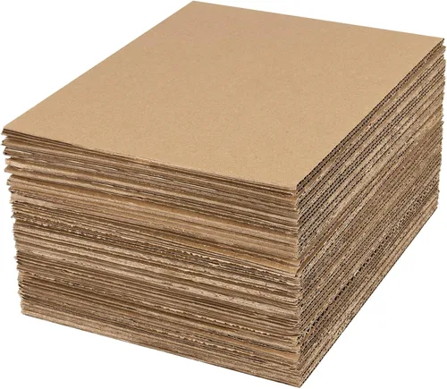 MOUYAT Paquete de 50 hojas de cartón corrugado de 1/8 pulgadas de grosor, 10 x 8 pulgadas, almohadillas planas de envío para embalaje, envío,