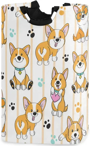 Vista 14 de visesunny Bear Footprint - Cesta de lavandería de gran capacidad, resistente al agua, tela Oxford, cestas de almacenamiento para dormitorio, baño