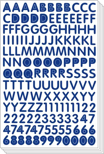 Vista 3 de Calcomanías de letras del alfabeto, números de personajes, etiquetas autoadhesivas (5 hojas, naranja)