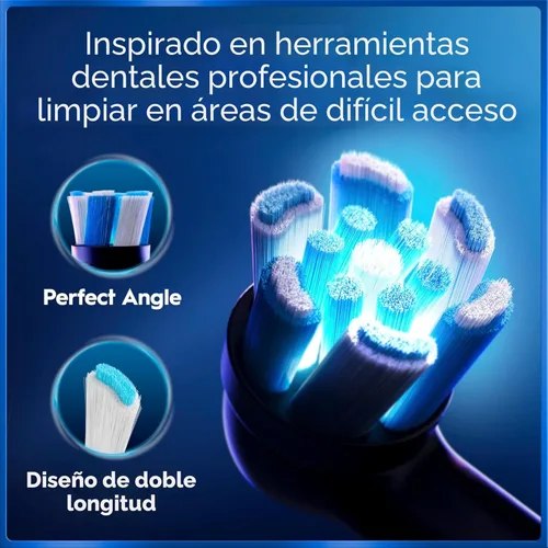 Vista 5 de Oral-B iO Deep Clean + Whiten - Cepillo de dientes eléctrico recargable con sensor de presión visible, temporizador de 2 minutos, 5 ajustes