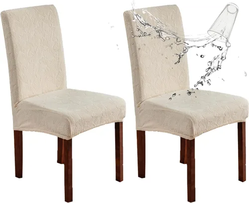 Vista 20 de Fundas impermeables para sillas de comedor, fundas elásticas para sillas Parsons, para comedor, cocina, funda protectora para silla de comedor